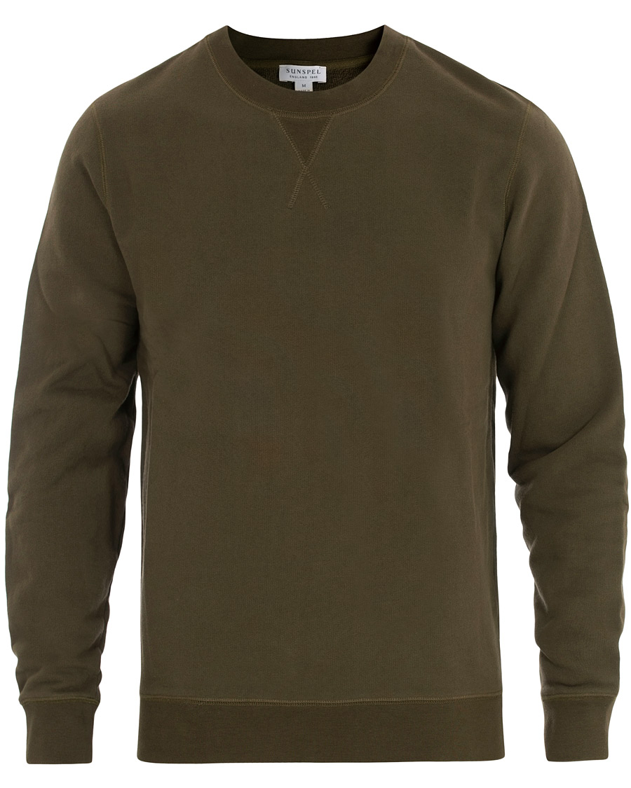 Herre | Gensere | Sunspel | Loopback Sweatshirt Military Green