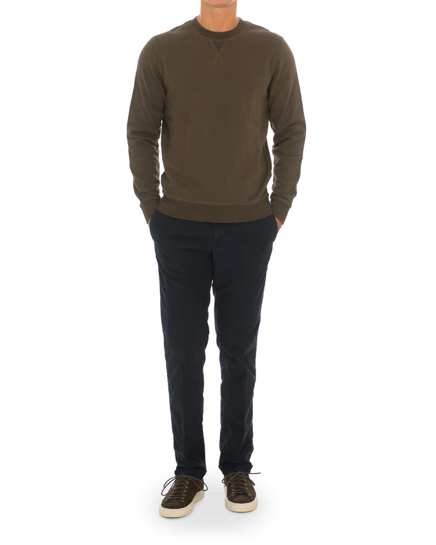 Herre | Gensere | Sunspel | Loopback Sweatshirt Military Green