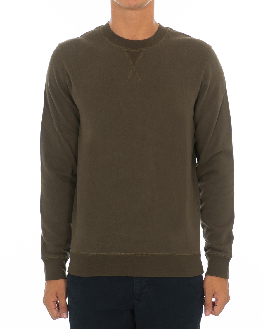 Herre | Gensere | Sunspel | Loopback Sweatshirt Military Green