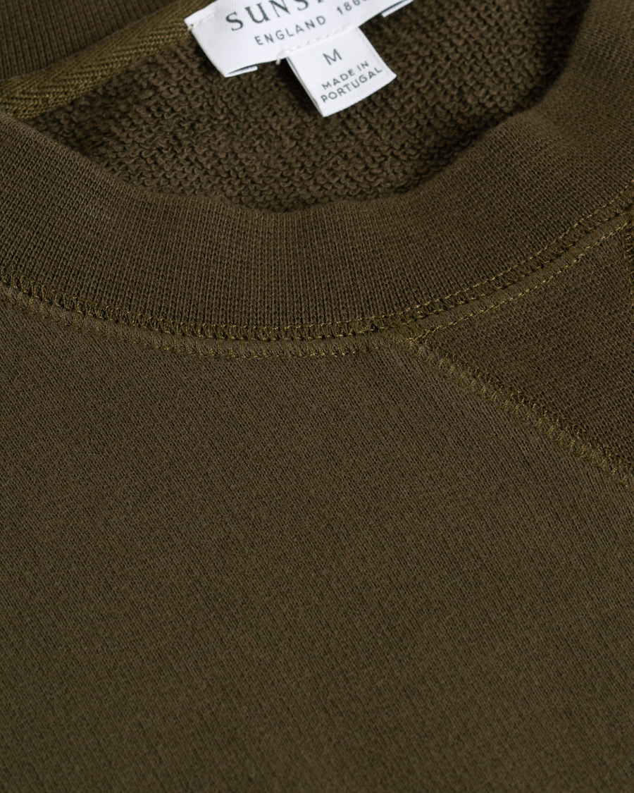 Herre | Gensere | Sunspel | Loopback Sweatshirt Military Green