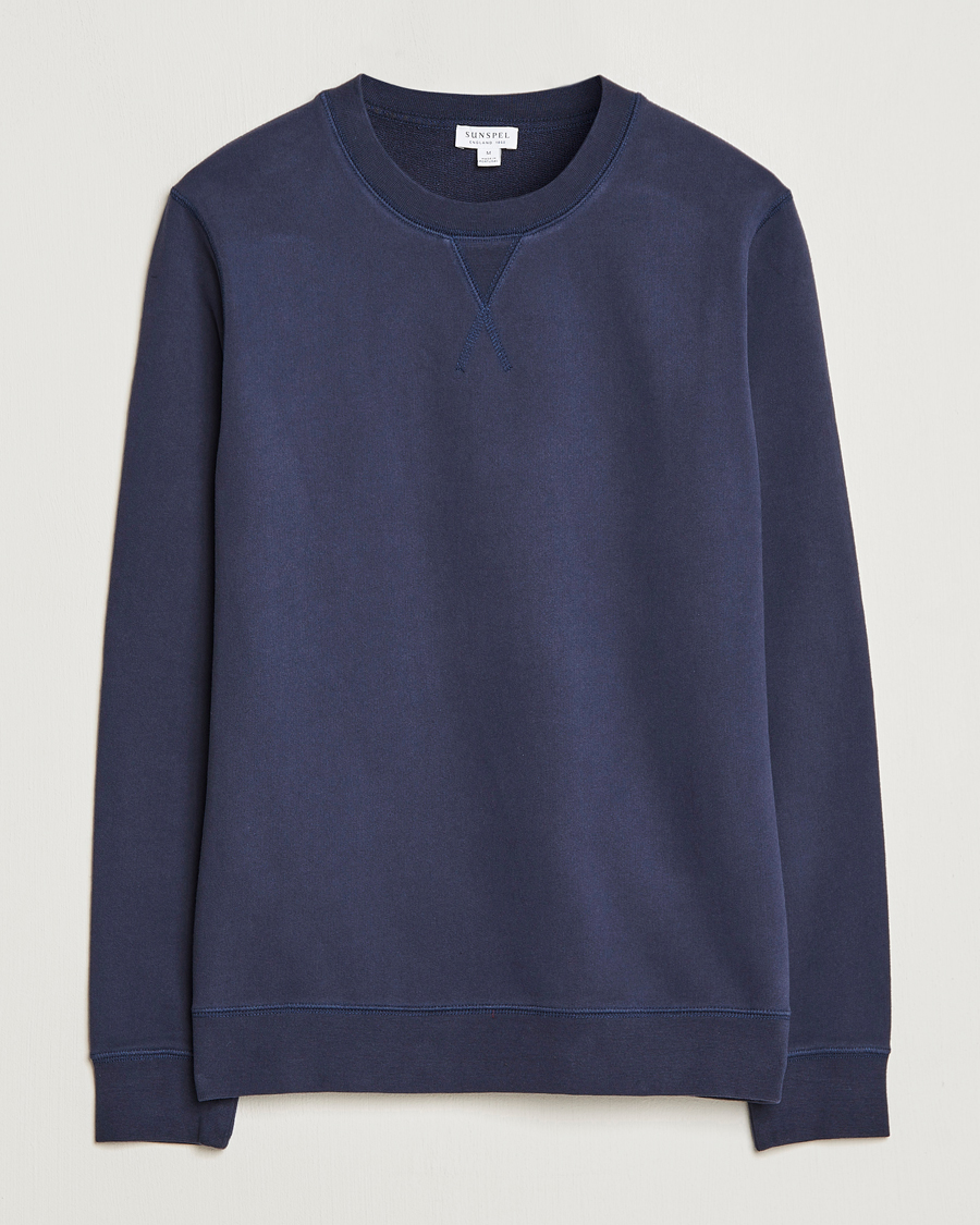 Herre | Gensere | Sunspel | Loopback Sweatshirt Navy