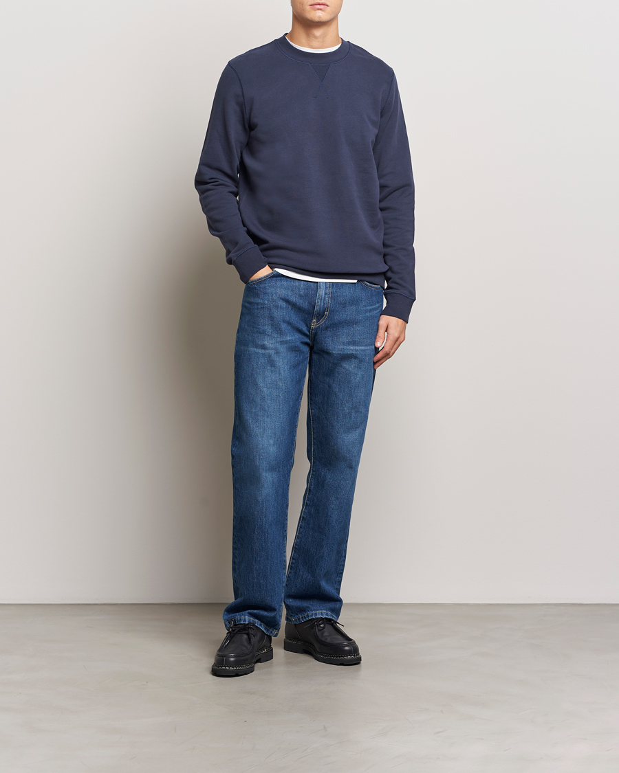 Herre | Gensere | Sunspel | Loopback Sweatshirt Navy
