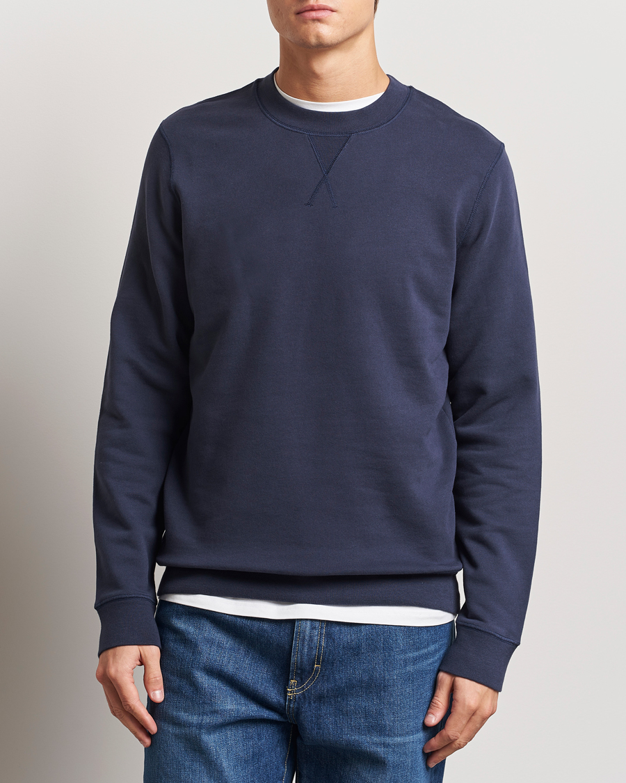 Herre | Gensere | Sunspel | Loopback Sweatshirt Navy