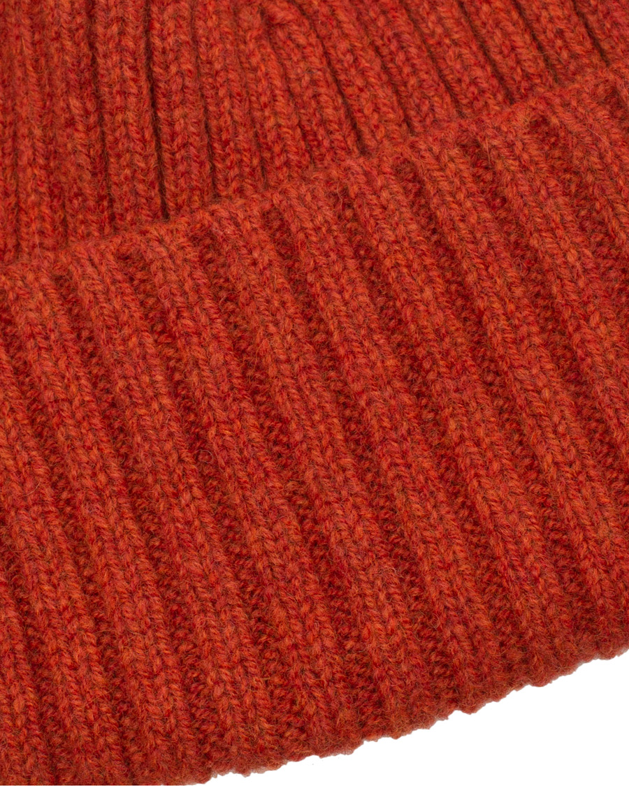 Herre | Sunspel Chunky Rib Hat Burnt Sienna | Sunspel | Chunky Rib Hat Burnt Sienna