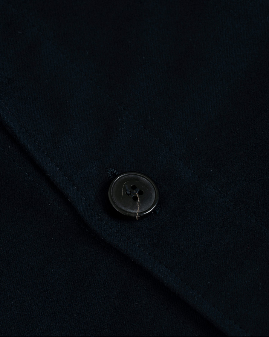 Herre | Skjorter | Sunspel | Twin Pocket Moleskin Jacket Navy