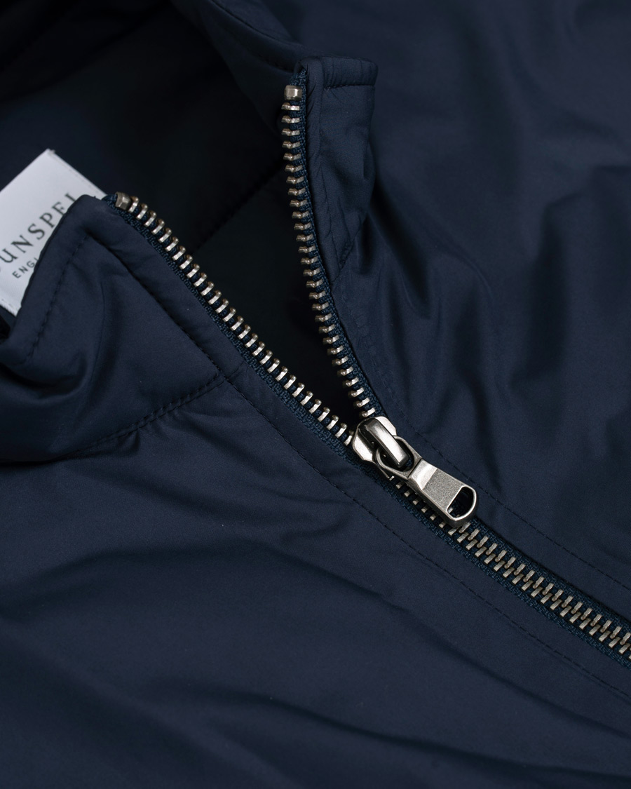 Herre | Jakker | Sunspel | Padded Full Zip Gilet Navy