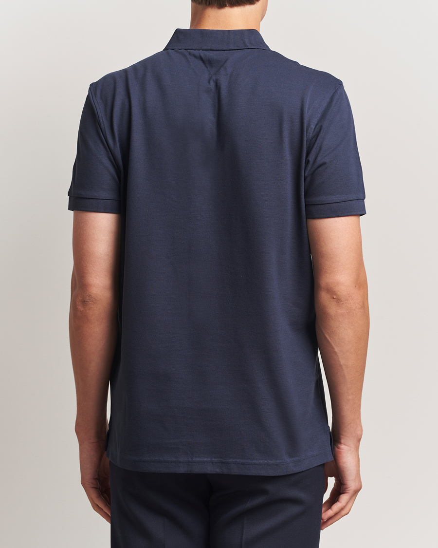Herre | Pikéer | Sunspel | Short Sleeve Pique Polo Navy