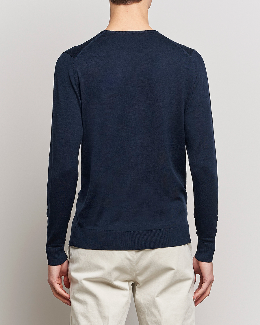 Herre | Gensere | Sunspel | Crew Neck Jumper Light Navy