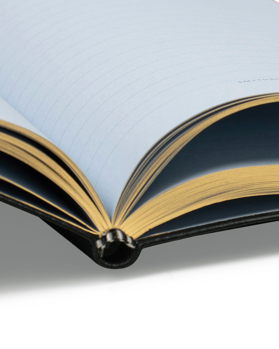 Herre | Smythson Panama Notebook Black Notes | Smythson | Panama Notebook Black Notes