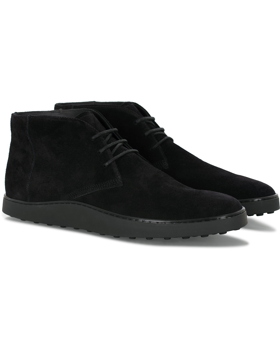 Herre | Tod's Polacco Casetta Chukka Boot Black Suede | Tod's | Polacco Casetta Chukka Boot Black Suede