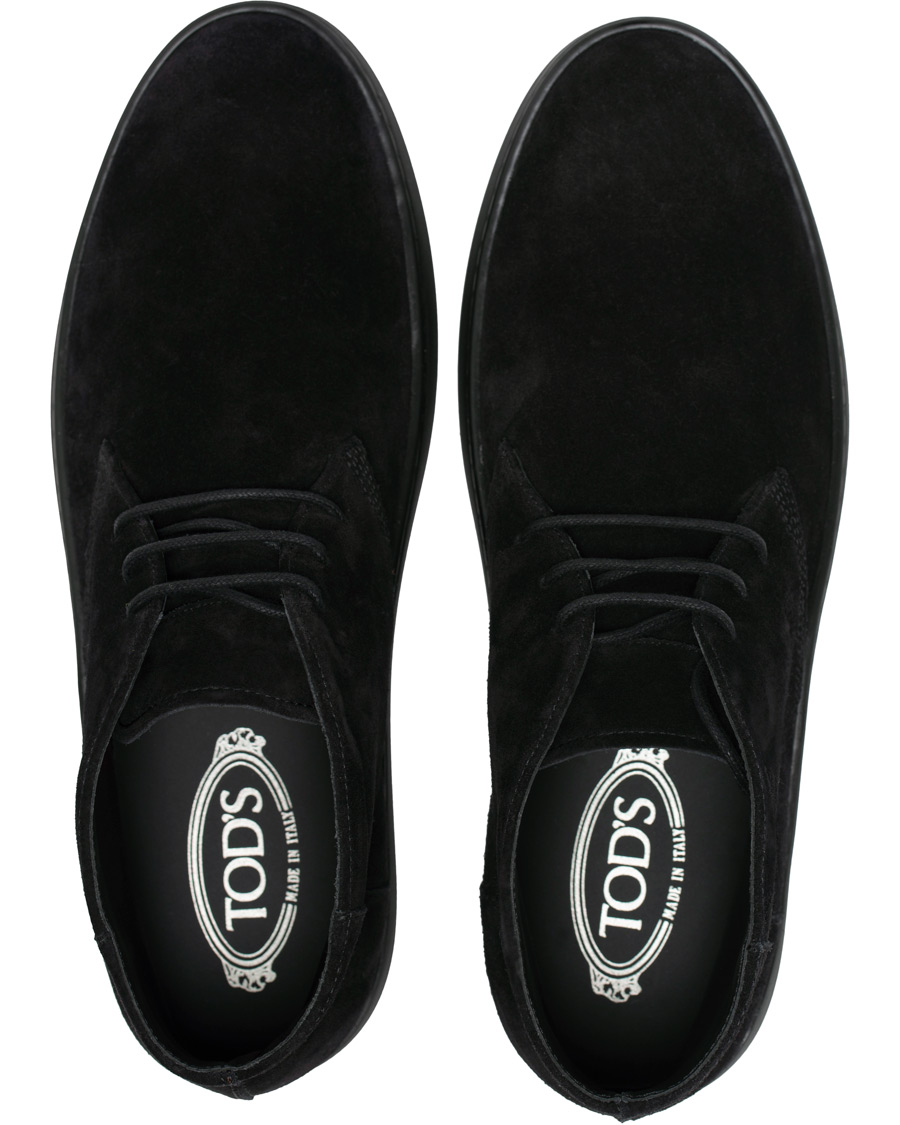 Herre | Tod's Polacco Casetta Chukka Boot Black Suede | Tod's | Polacco Casetta Chukka Boot Black Suede