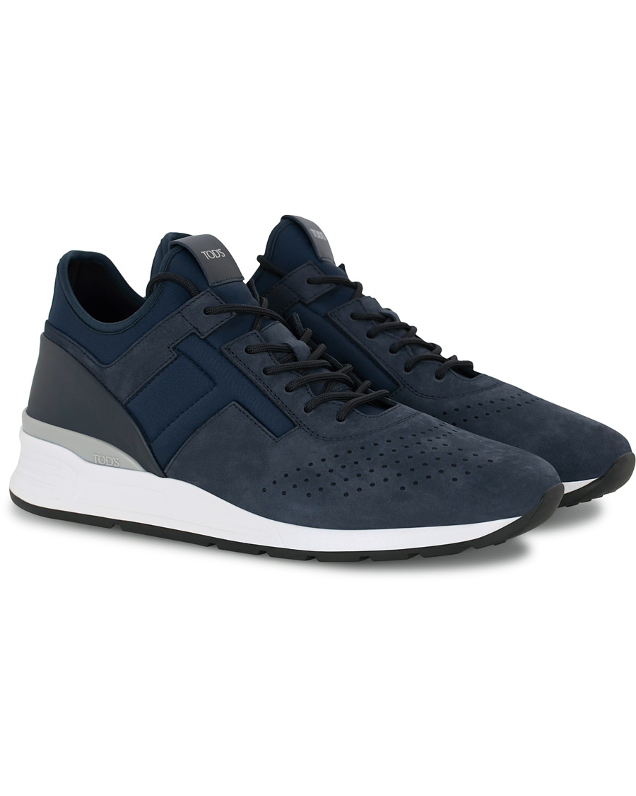 Herre | Tod's Allaciato Sportivo Sneaker Dark Blue Nubuck | Tod's | Allaciato Sportivo Sneaker Dark Blue Nubuck