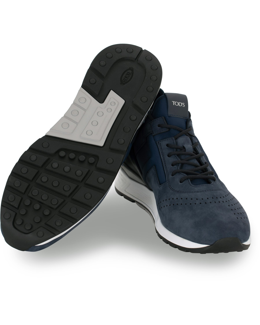 Herre | Tod's Allaciato Sportivo Sneaker Dark Blue Nubuck | Tod's | Allaciato Sportivo Sneaker Dark Blue Nubuck