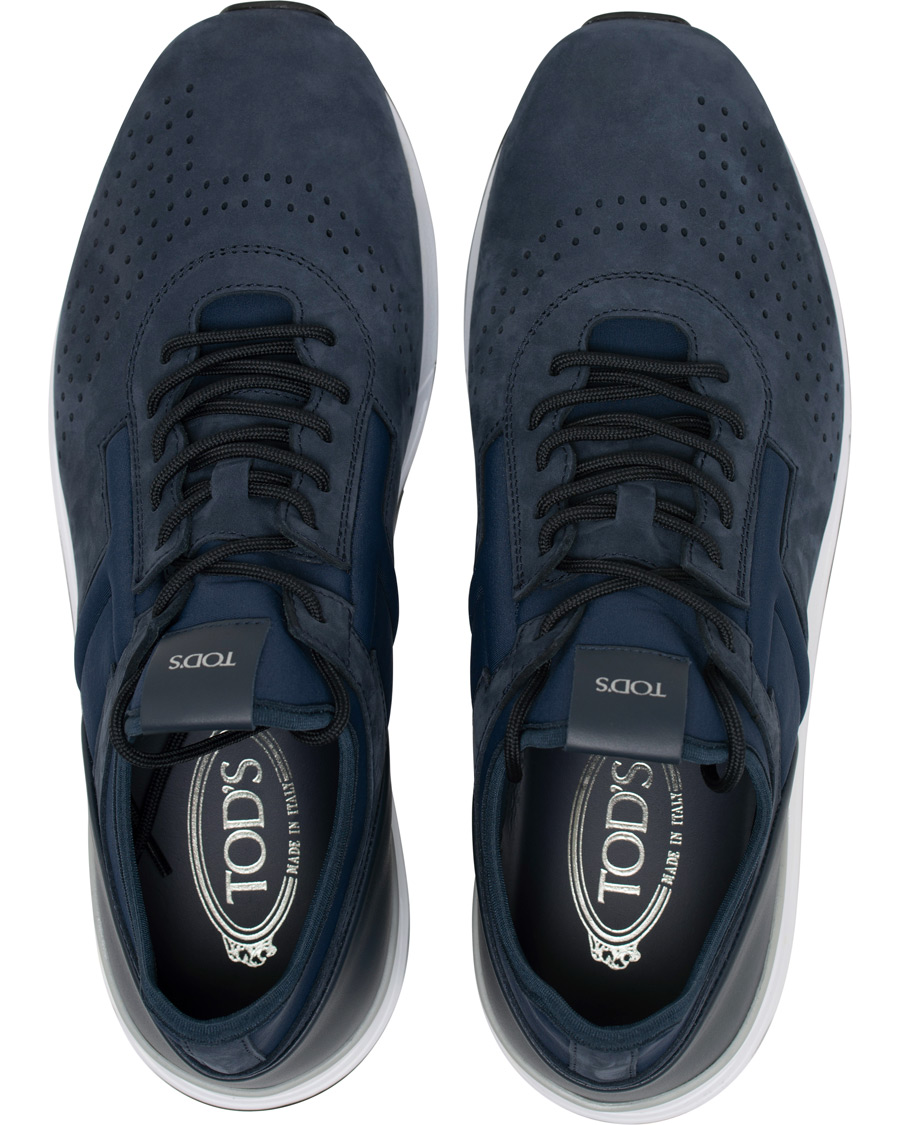 Herre | Tod's Allaciato Sportivo Sneaker Dark Blue Nubuck | Tod's | Allaciato Sportivo Sneaker Dark Blue Nubuck