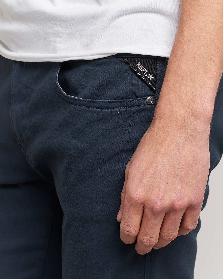 Herre | Bukser | Replay | Anbass Hyperflex X.Lite 5-Pocket Pants Blue
