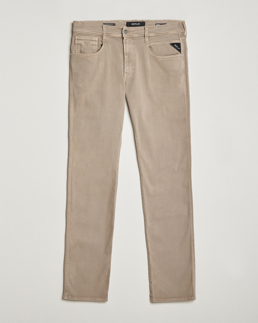Herre | Bukser | Replay | Anbass Hyperflex X.Lite 5-Pocket Pants Sand