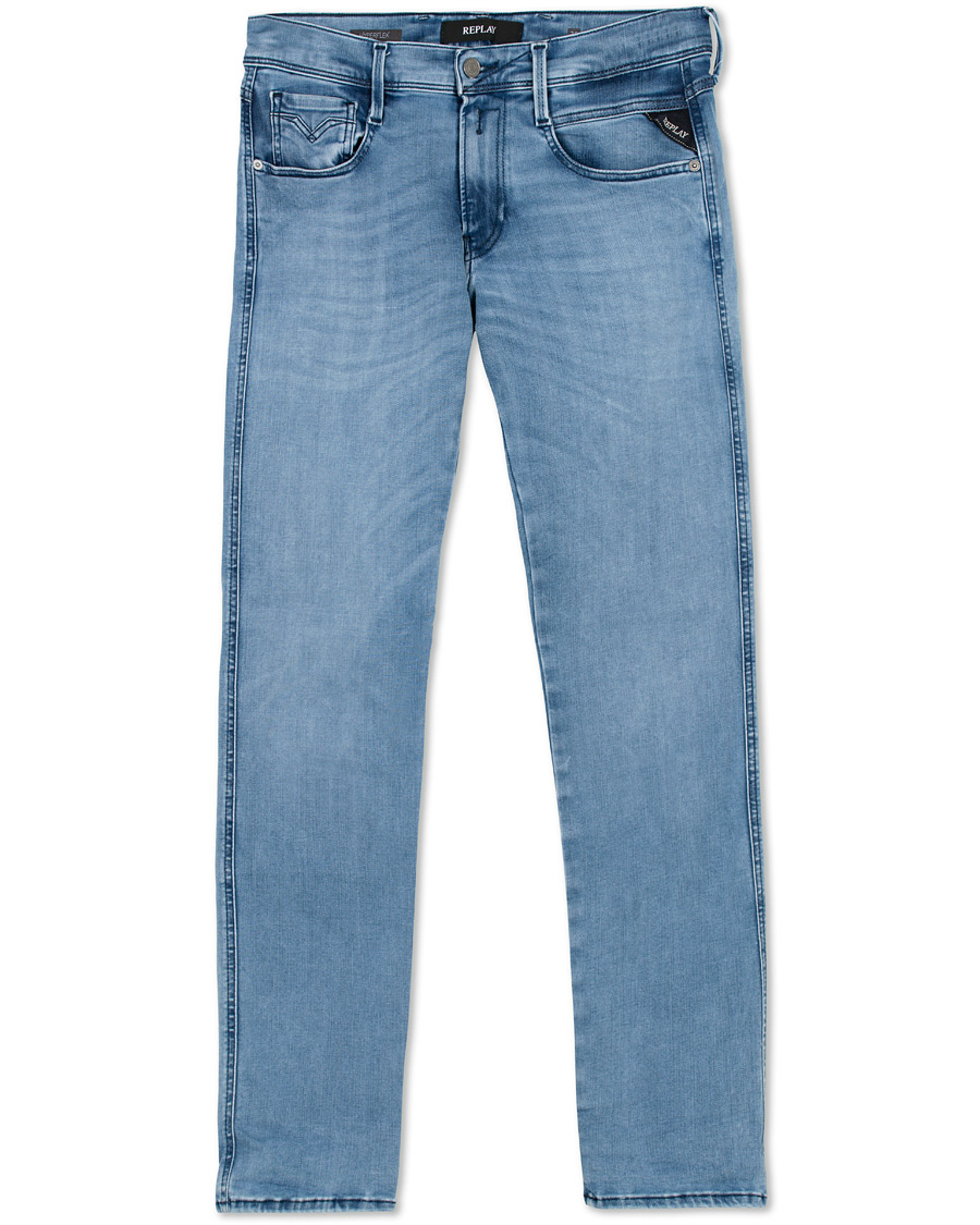Herre | Jeans | Replay | Anbass Hyperflex Clouds Jeans Light Blue