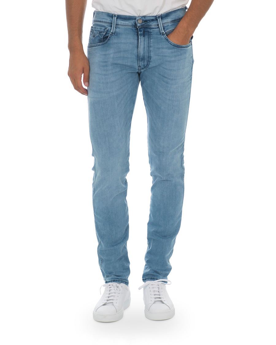 Herre | Jeans | Replay | Anbass Hyperflex Clouds Jeans Light Blue