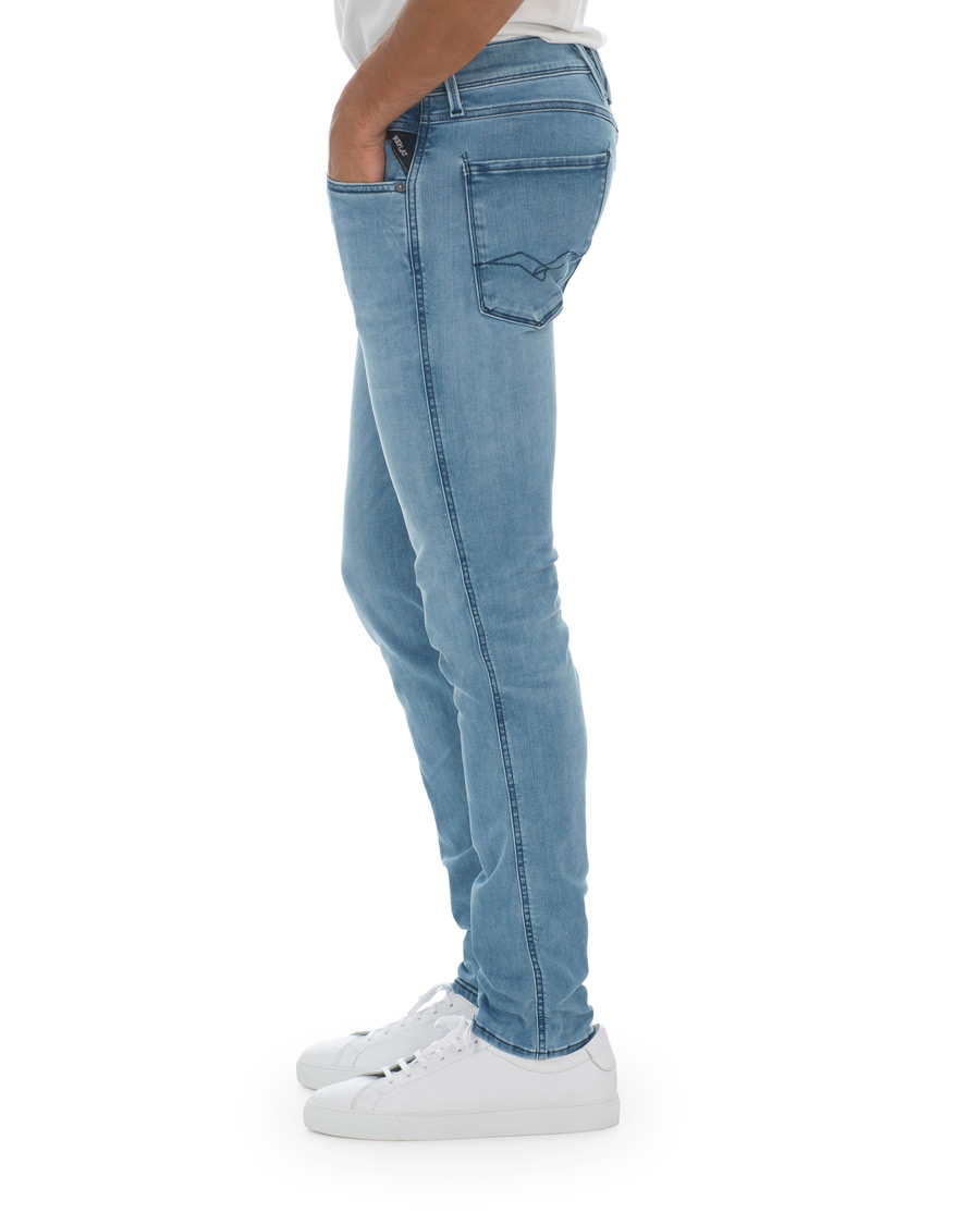 Herre | Jeans | Replay | Anbass Hyperflex Clouds Jeans Light Blue