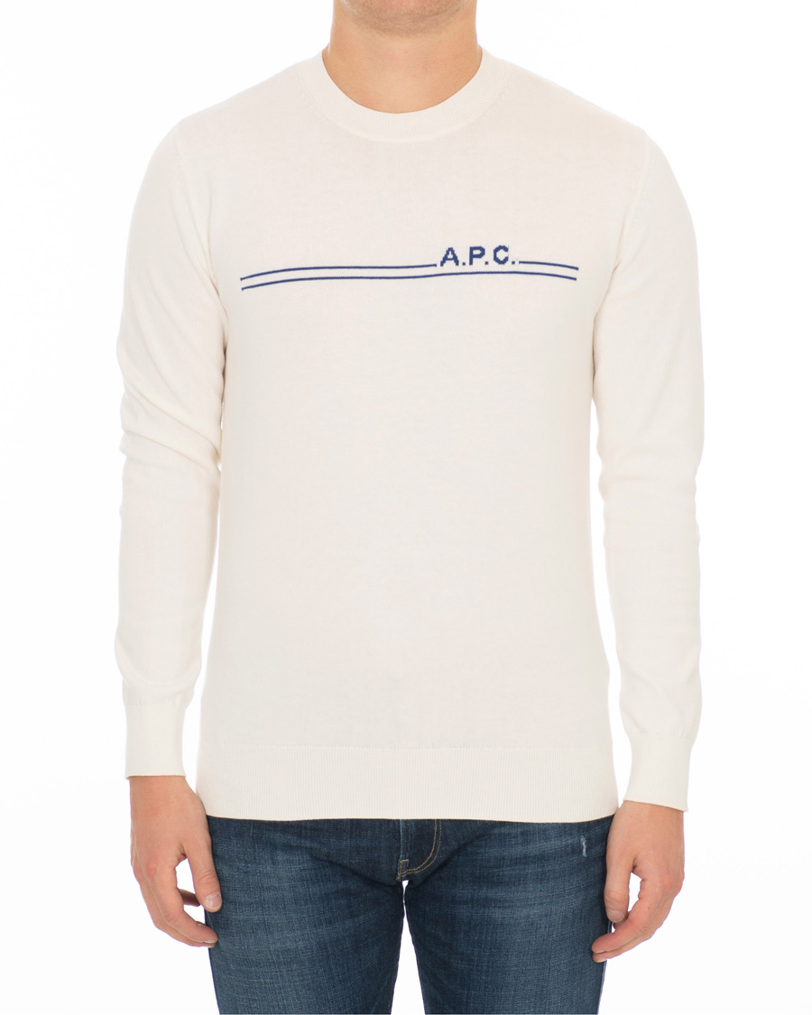 Herre | Gensere | A.P.C. | Eponyme H Crew Neck Ecru