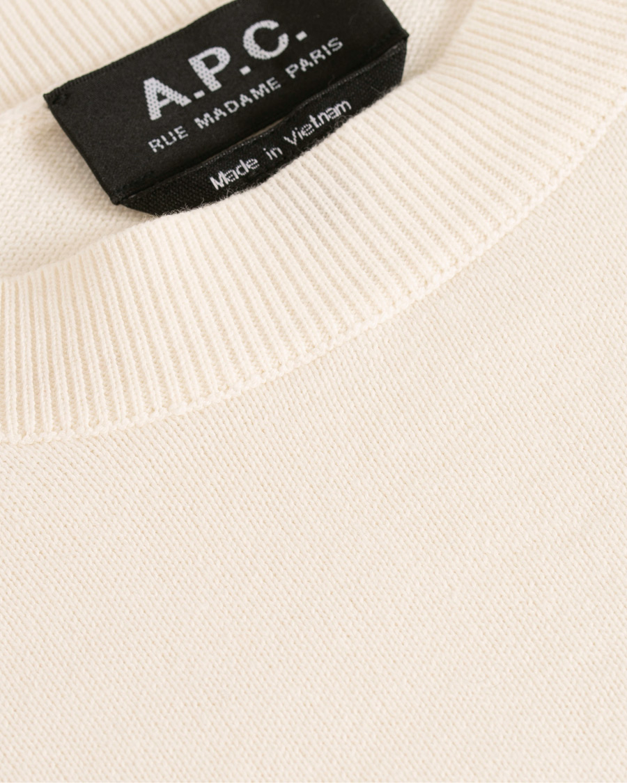 Herre | Gensere | A.P.C. | Eponyme H Crew Neck Ecru