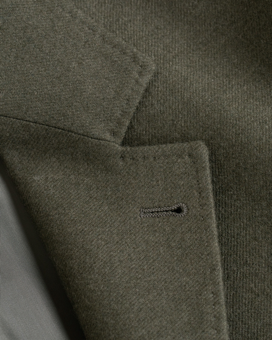 Herre | Dressjakker | Brunello Cucinelli | Cashmere Blend Patch Pocket Blazer Green