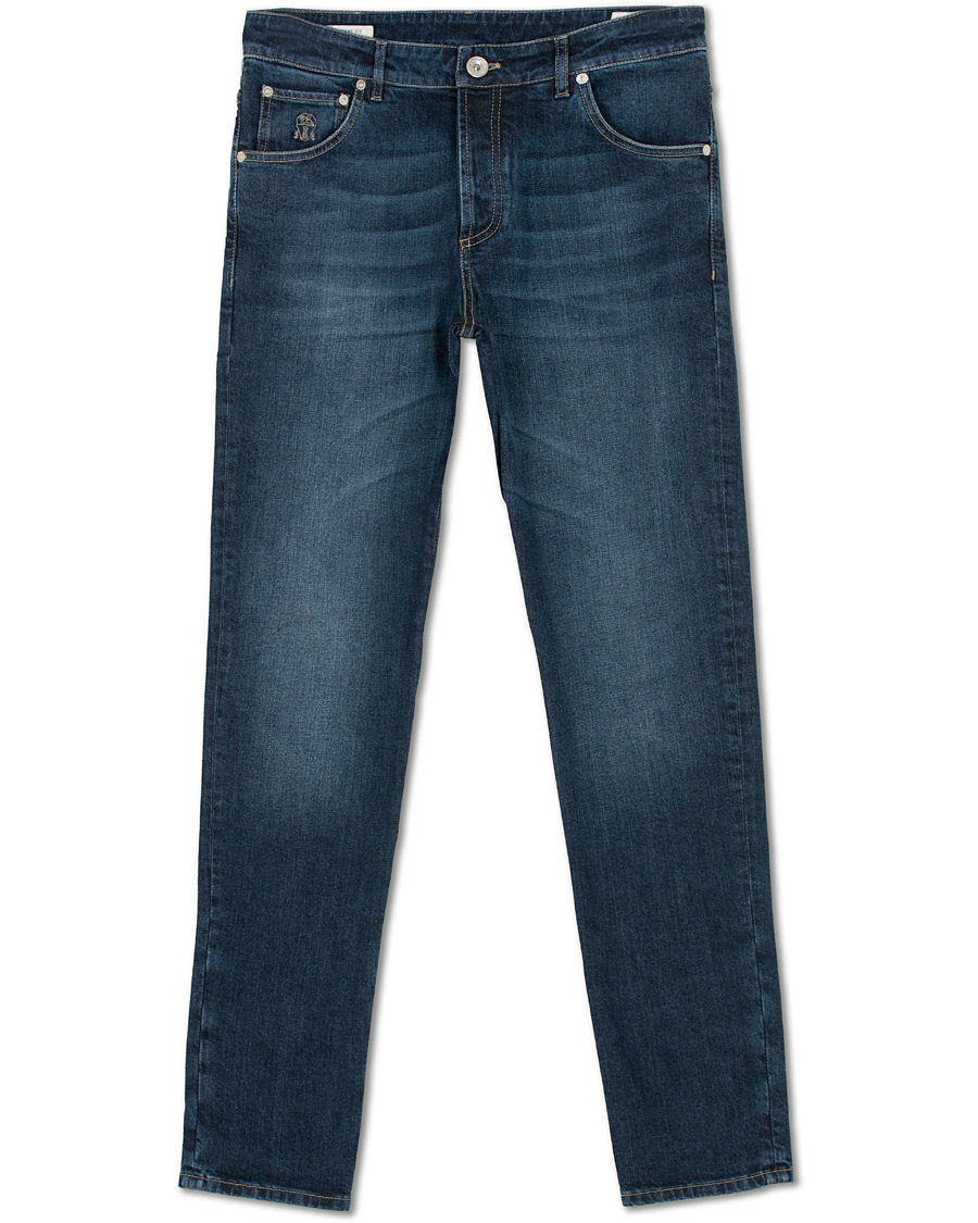 Herre | Jeans | Brunello Cucinelli | Slim Fit 5-Pocket Jeans Indigo