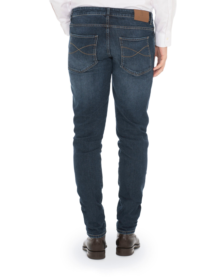 Herre | Jeans | Brunello Cucinelli | Slim Fit 5-Pocket Jeans Indigo
