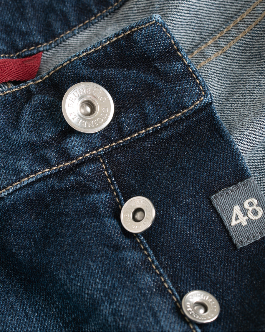 Herre | Jeans | Brunello Cucinelli | Slim Fit 5-Pocket Jeans Indigo