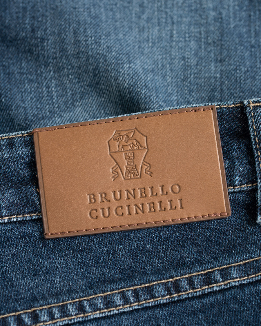Herre | Jeans | Brunello Cucinelli | Slim Fit 5-Pocket Jeans Indigo
