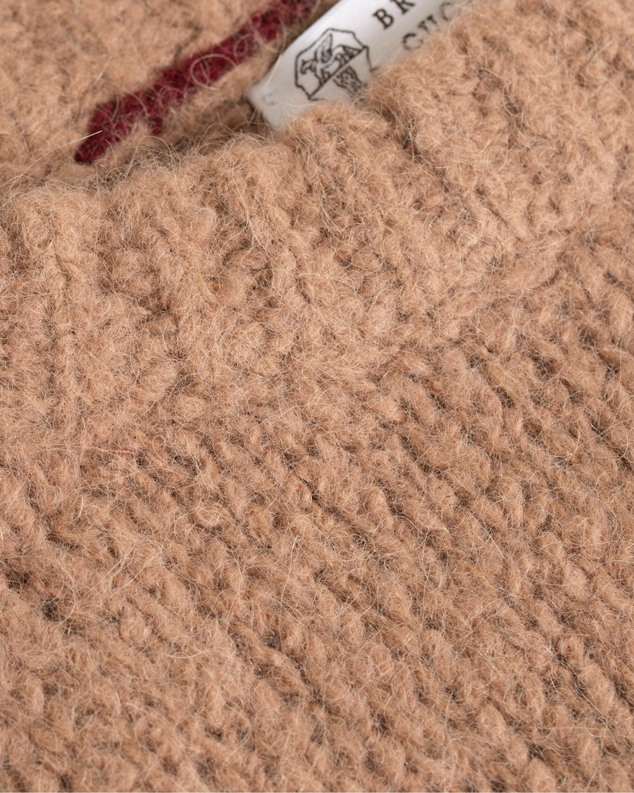 Herre | Gensere | Brunello Cucinelli | Alpaca Blend Heavy Knit Grey/Camel