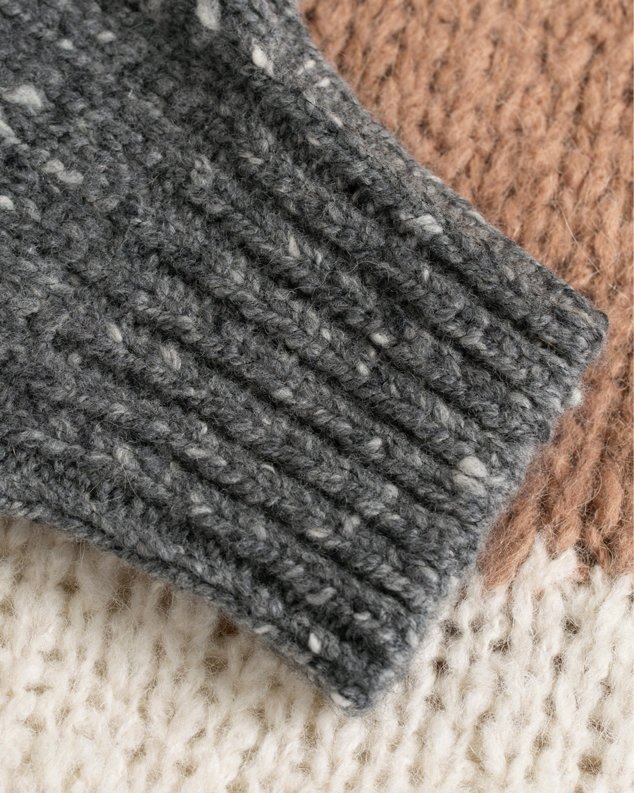 Herre | Gensere | Brunello Cucinelli | Alpaca Blend Heavy Knit Grey/Camel