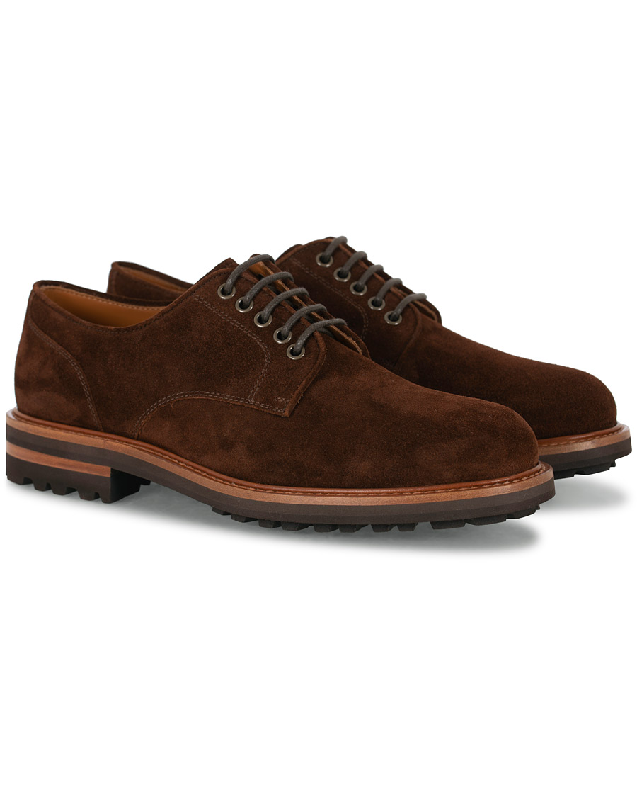 Herre | Brunello Cucinelli Plain Toe Derby Brown Suede | Brunello Cucinelli | Plain Toe Derby Brown Suede
