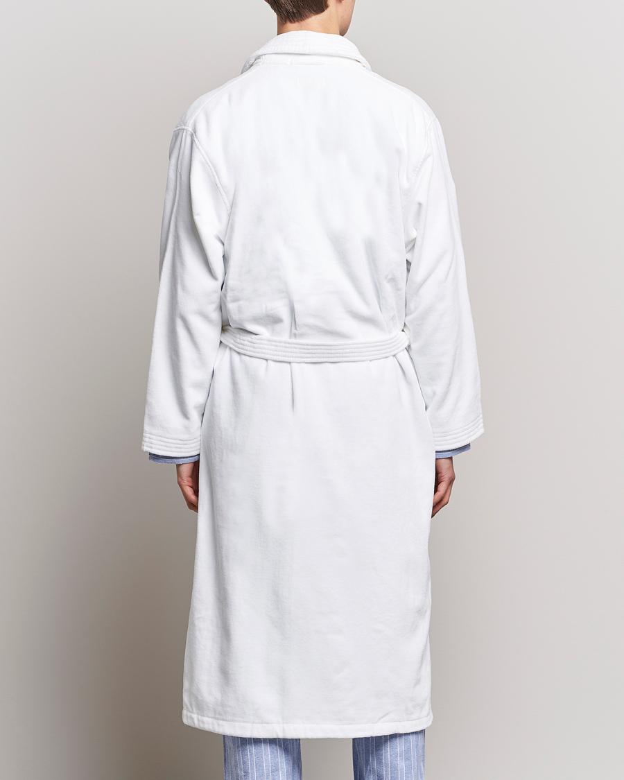 Herre | Pyjamaser og badekåper | Derek Rose | Cotton Velour Gown White