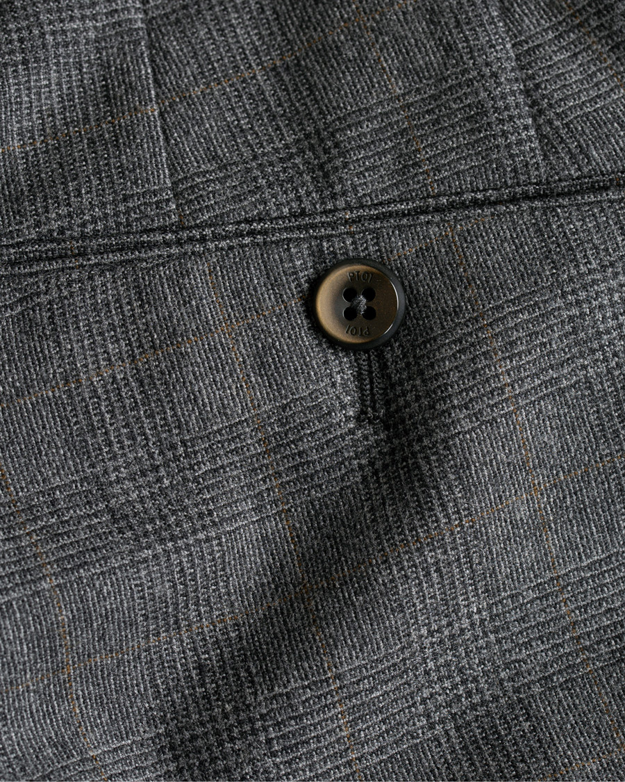 Herre | Bukser | PT01 | Gentleman Fit Pleated Wool/Cashmere Trousers Light Grey