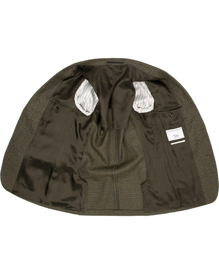 Herre | Dressjakker | Tiger of Sweden | Josef Checked Wool Blazer Brown