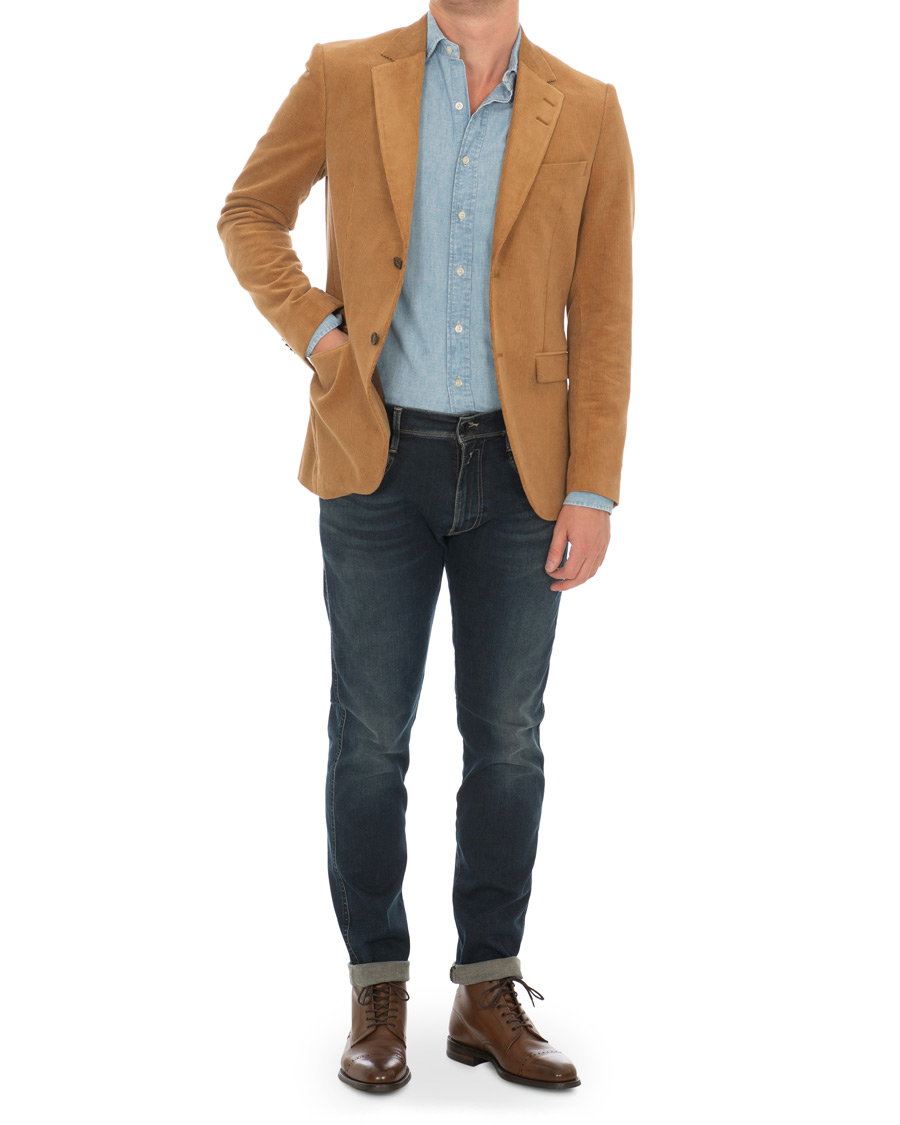 Herre | Dressjakker | Tiger of Sweden | Jamonte Corduroy Blazer Dark Sand