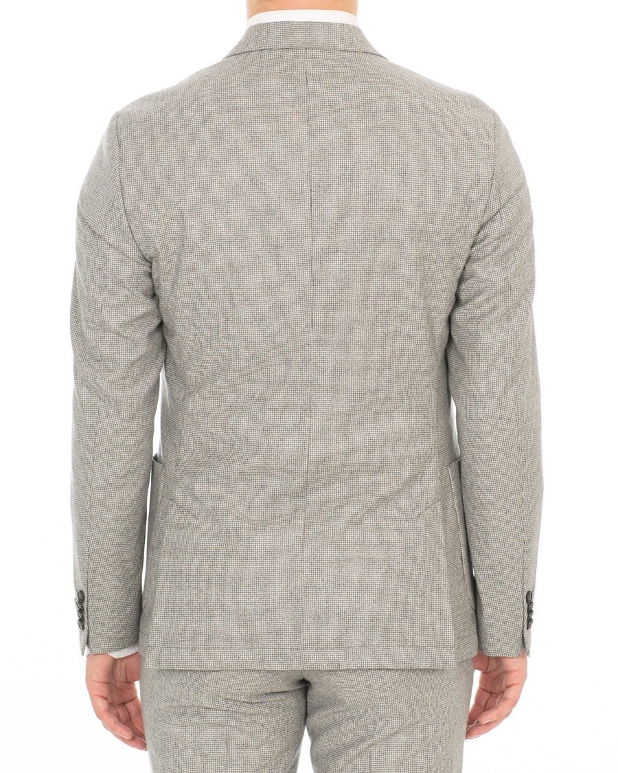 Herre | Dressjakker | Tiger of Sweden | Jamot Houndstooth Brushed Wool Suit Blazer Grey