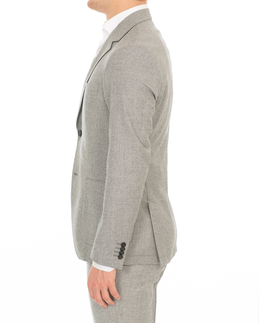 Herre | Dressjakker | Tiger of Sweden | Jamot Houndstooth Brushed Wool Suit Blazer Grey