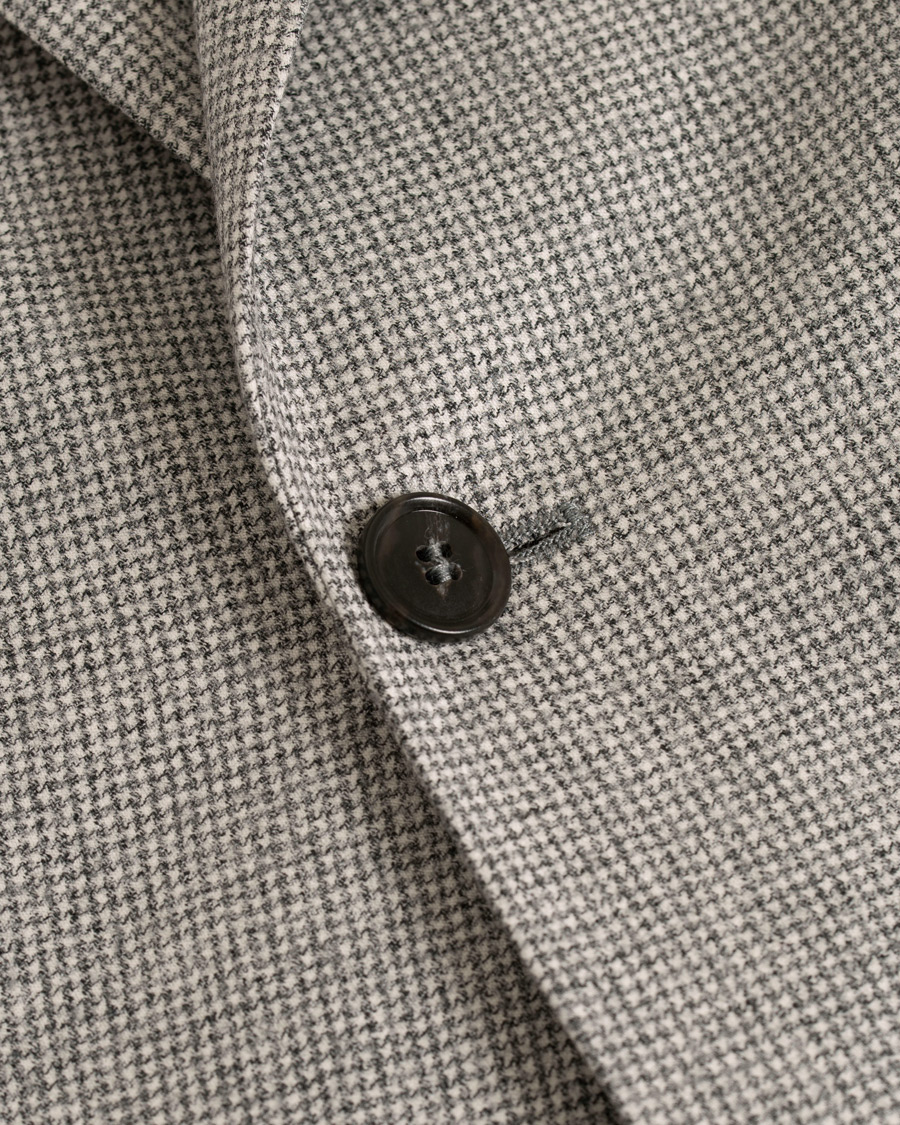 Herre | Dressjakker | Tiger of Sweden | Jamot Houndstooth Brushed Wool Suit Blazer Grey
