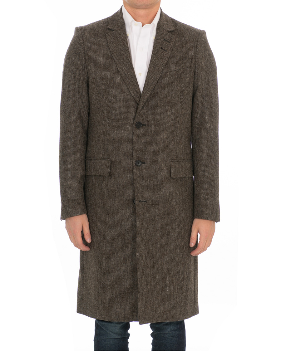 Herre | Jakker | Tiger of Sweden | Coltmar Structured Wool Coat Brown