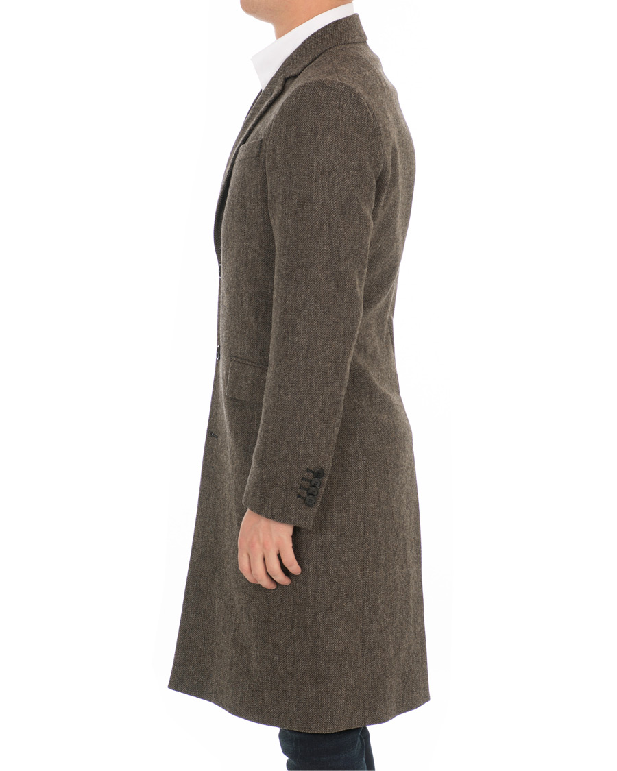 Herre | Jakker | Tiger of Sweden | Coltmar Structured Wool Coat Brown