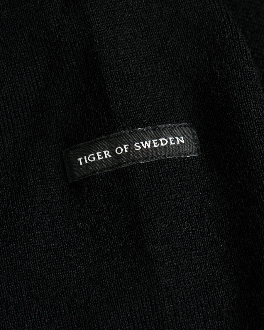 Herre | Gensere | Tiger of Sweden | Harvik Wool Logo Crew Neck Black
