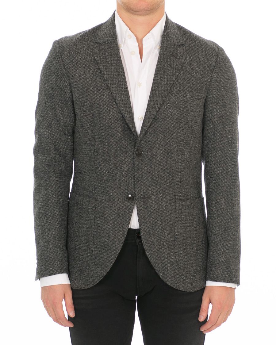 Herre | Dressjakker | Tiger of Sweden | Jamot Half Lined Structured Wool Blazer Grey Melange