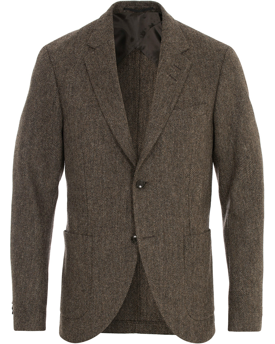 Herre | Dressjakker | Tiger of Sweden | Jamot Half Lined Structured Wool Blazer Brown