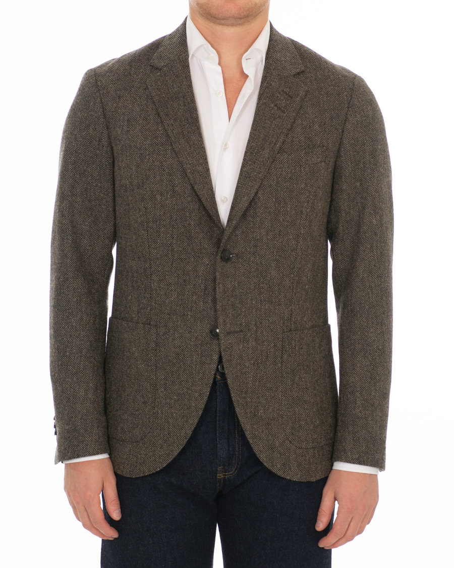 Herre | Dressjakker | Tiger of Sweden | Jamot Half Lined Structured Wool Blazer Brown