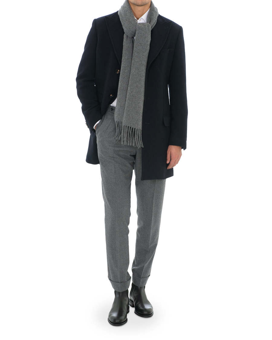Herre | Tiger of Sweden Berg Wool/Cashmere Scarf Grey | Tiger of Sweden | Berg Wool/Cashmere Scarf Grey