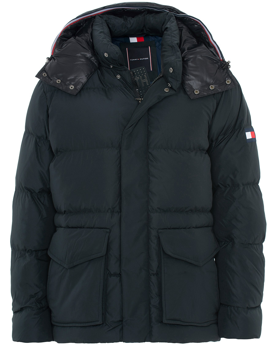 tommy hilfiger hooded down bomber