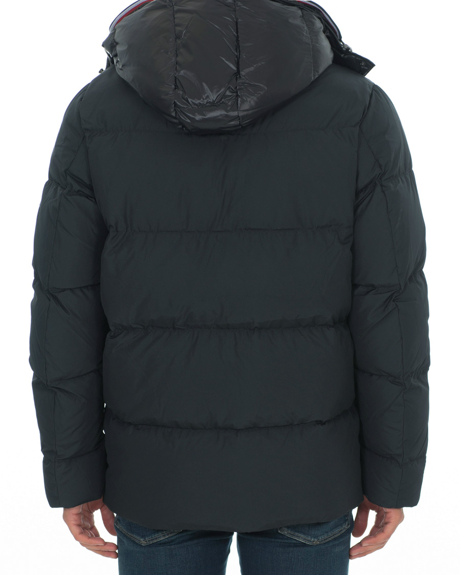 Herre | Jakker | Tommy Hilfiger | Hooded Bomber Down Jacket Jet Black