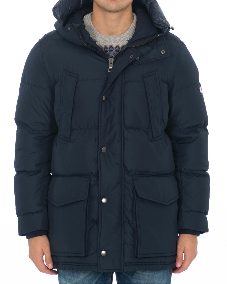 Herre | Jakker | Tommy Hilfiger | Hooded Down Parka Sky Captain